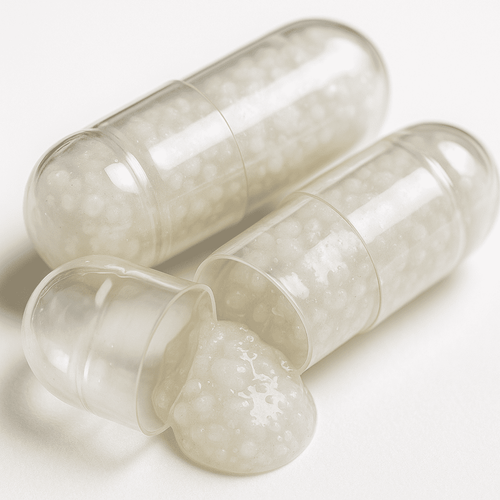 Semi-Solid Licaps Structure Close Up