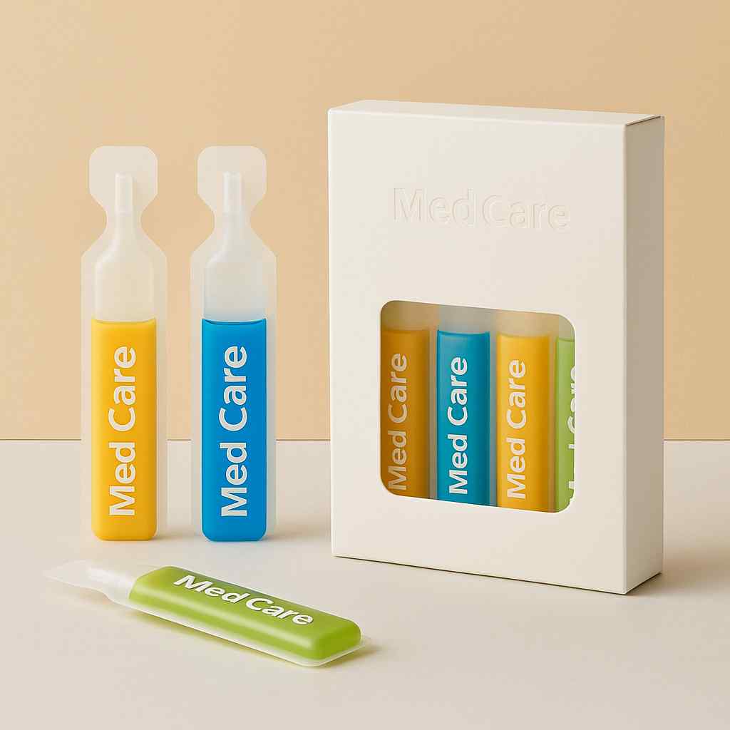 Display of Compact Liquid Single Vials