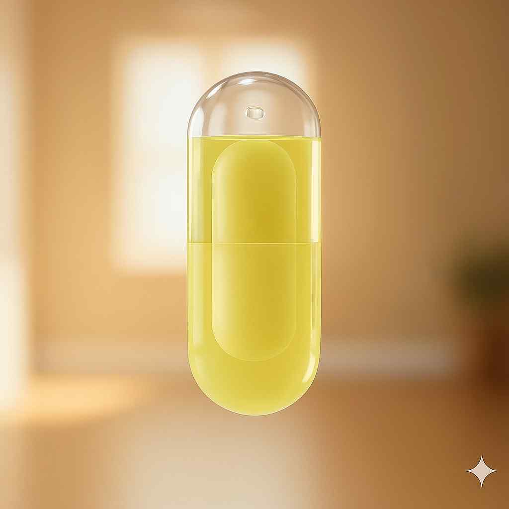 Med Care Solid-in-Liquid Duo Capsules.